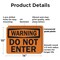 Signmission Do Not Enter OSHA Warning Sign, Plastic, 14in W x 10in L, 2PK OS-2PACK-WS-P-1014-L-19656 - alternate 5